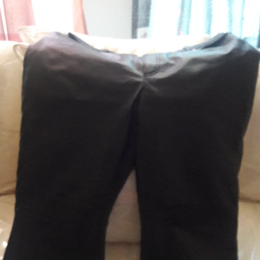 Black Leather Pants Size 18
